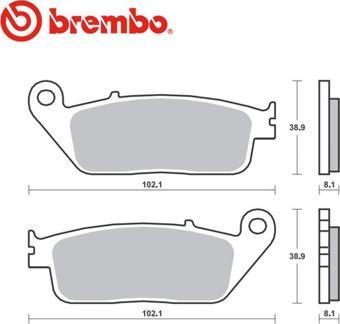 Brembo 07074 Fren Balatası Karbon Seramik Honda Cb 500f 2013-2019