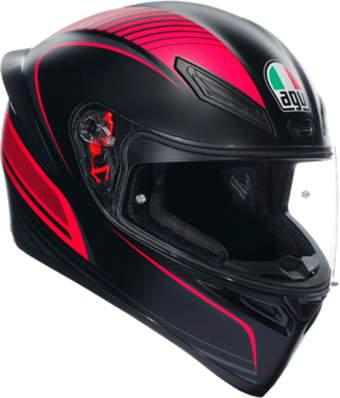 Agv K1 S Kapalı Kask Warmup Siyah-pembe MEDIUM