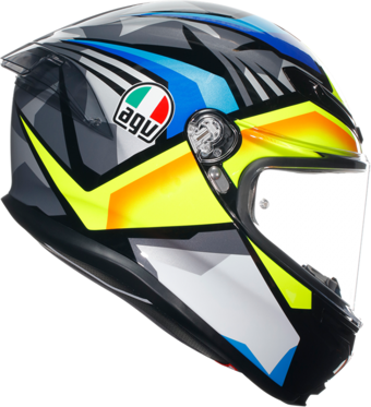 Agv K6 S Kapalı Kask Joan Siyah-mavi-sarı X-LARGE