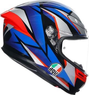 Agv K6 S Kapalı Kask Slashcut Siyah-mavi-kırmızı X-LARGE