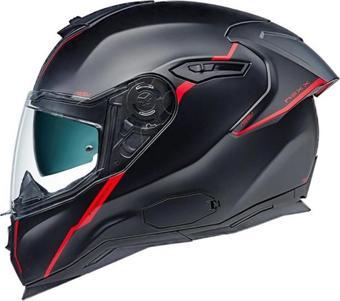 Nexx Sx.100r Shortcut Kapalı Kask Mat Siyah-kırmızı 2X-LARGE