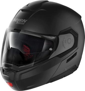 Nolan N90-3 06 Classıc N-com 010 Çene Açılır Kask Mat Siyah MEDIUM