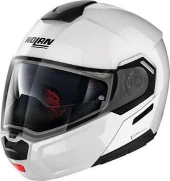 Nolan N90-3 Classıc N.com Çene Açılır Kask Beyaz SMALL