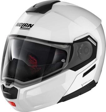 Nolan N90-3 Specıal N-com 015 Çene Açılır Kask Beyaz LARGE