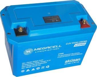 Megacell 12.8V 100Ah Lifepo4 Lityum Demir Fosfat Akü