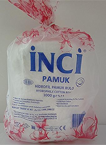 İnci Hidrofil Rulo Pamuk 1 Kg Saf Pamuk