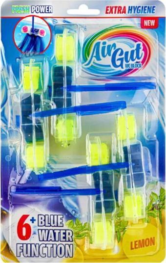 AirGut Wc Klozet Blok Limon Mavi Su 4'Lü Maxi Paket - Wc Klozet Bloğu Limon Mavi Su 4'Lü Maxi Paket X1