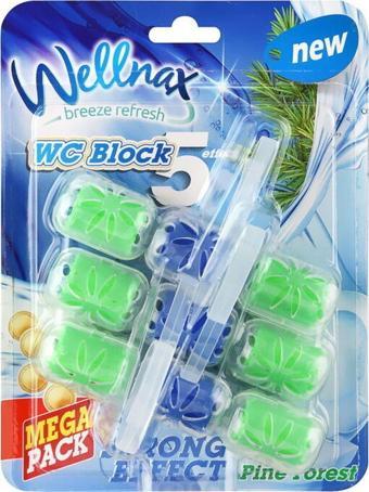 Wellnax Breeze Refresh Wc Klozet Blok Çam Ferahlığı 3'Lü Mega Paket - Wc Klozet Bloğu Çam Kokulu 3'Lü Mega Paket X1