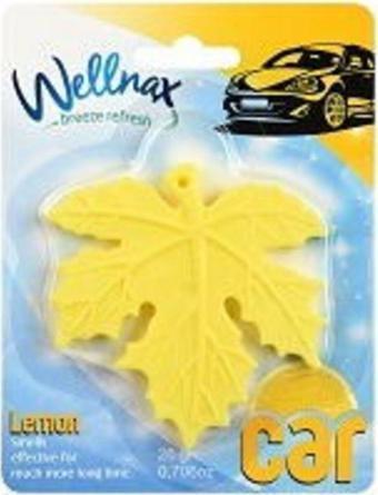 Wellnax Breeze Refresh Yaprak Desenli Araç Ferahlatıcı Limon Ferahlığı Kokusu X1