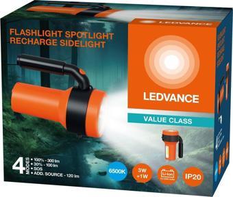 Ledvance Led Side 5W+3W 6500K 100-120-300lm IP20 4 Farklı Mod Şarjlı El Feneri