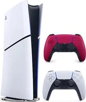 Sony Playstation 5 Slim Dijital 1TB + 2 Dualsense Beyaz-Kırmızı