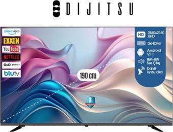 Dijitsu Djitsu 75Dg22000 75" 190 Ekran 4K Uhd Google Led Tv