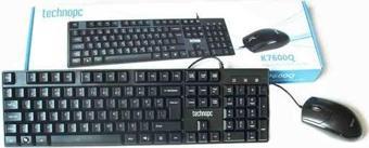 TechnoPc Kablolu Klavye Mouse Set