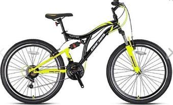 Geroni HUNTER - 26" MTB - 21 Vites - V.B. - Siyah- Neon Sarı/Beyaz