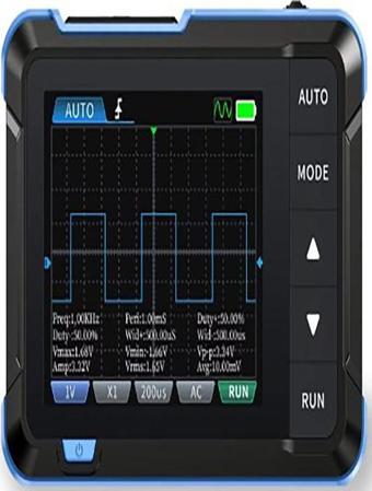 FNIRSI DSO153 Dijital Taşınabilir Osiloskop, 1MHz/200KHz Bant Genişliği, Sinyal Jeneratörü