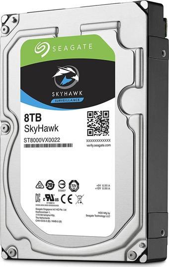 Seagate 8Tb Skyhawk 3.5' 7200Rpm 256Mb St8000Vx0022 Harddisk Güvenlik Diski