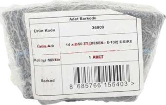 ÜMİT 14 x 2.50 BUTYL [EĞRİ SİBOP] [POŞETLİ] E-BIKE