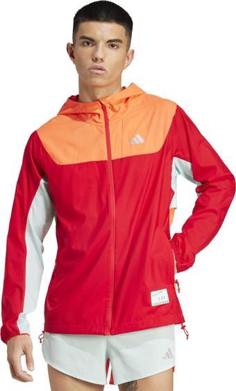 IW9232-E adidas Nyc Jacket Erkek Yağmurluk-R&amp;uuml;zgarlık Kırmızı