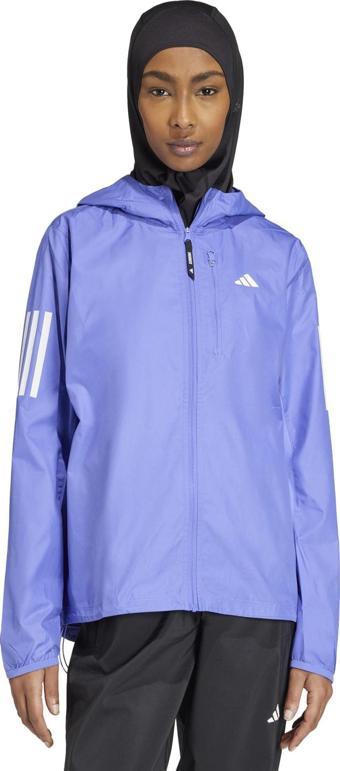 IV5463-K adidas Otr B Jkt Kadın Yağmurluk-R&amp;uuml;zgarlık Mavi