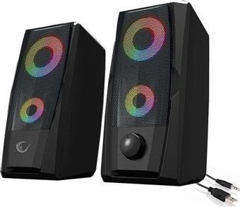 Rampage RMS-X9 2.0 RGB 6W RMS Gaming Speaker Işıklı Hoparlör