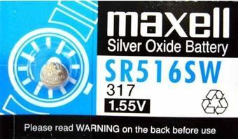 Maxell 317 SR516SW Silver Oxide 1.55V Saat Pili 10lu Paket