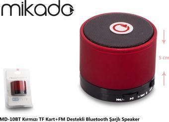 Mikado Md-10Bt Kırmızı Micro Sd+Fm Destekli Bluetooth Spekaer