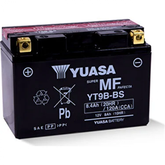 Yuasa Akü Yt9b-bs 12v8ah120a Yamaha X-max 250 400 2014+