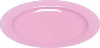 Plastik Pembe Tabak 19 cm - 10 Adet