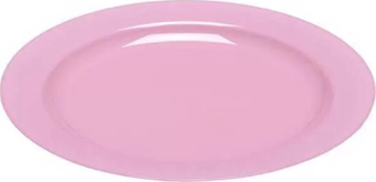 Plastik Pembe Tabak 23 cm - 10 Adet