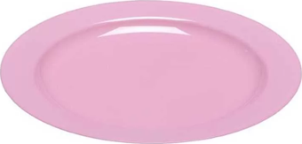 Plastik Pembe Tabak 26 cm - 10 Adet