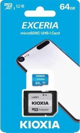 Kioxia 64GB Exceria Micro SDHC UHS-1 C10 100MB-sn