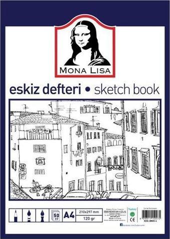 Mona Lisa Monalisa Eskiz Defteri 50 YP 120 GR A4 BN05-4