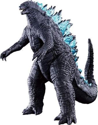 Godzilla Dinozor Aksiyon Figürü Yumuşak Dokunuşlu Vinil Plastik Çocuk (SESLİ MAVİ) 14,9cmx20,1cm