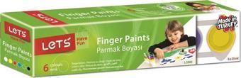 Lets L-5500 Parmak Boyası 6 Renk 6x25ml