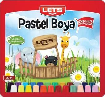 Lets Pastel Boya Çantalı Köşeli 24 LÜ LK-24