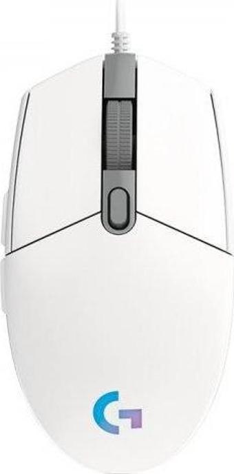 Logitech 910-005824 G102 Lightsync Beyaz 8000 Dpı 6 Tuş Optik RGB White Kablolu Gaming (Oyuncu) Mouse