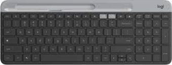 Logitech K580 Ultra İnce Çoklu Cihaz Özellikli Bluetooth Türkçe Q Klavye - Siyah