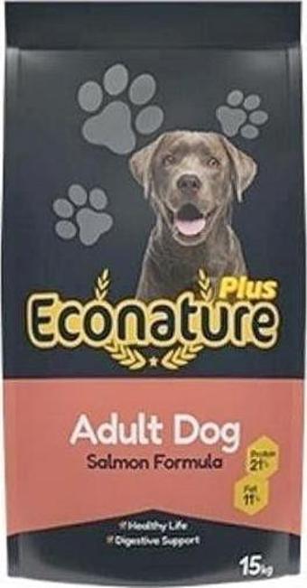 Econature Plus Somonlu Yetişkin Köpek Maması 15 Kg