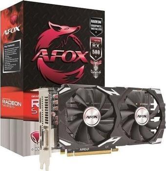 Afox Radeon RX580 2048SP AFRX580-8192D5H3-V2 8gb Gddr5 256BIT DX12 Ekran Kartı