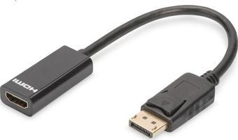 Assmann AK-340400-001-S DisplayPort (DP) HDMI DP Erkek - HDMI Tip A Dişi, 0.15 metre, siyah