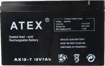 Atex AX-12V 7AH Bakımsız Kuru Akü