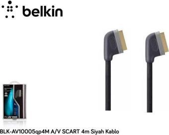 Belkin BLK-AV10005Q4M 4-V Scart 4m Siyah Kablo