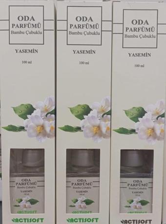 Aktisoft Oda Kokusu Bambu Çubuklu 100 Ml Yasemin 3Lü Paket