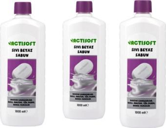 Aktisoft Sıvı Beyaz Sabun 1000 Ml *3 Lü Paket