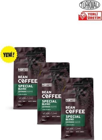 Harras Çekirdek Kahve Special Blend Coffee Beans 250 Gr X 3 Paket