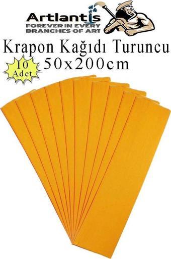 Renkli Krapon Kağıdı 50x200 cm 10 Adet Renkli Grapon Kağıdı Okul Sınıf Etkinlik Kreş Okul Öncesi Kırapon Grafon