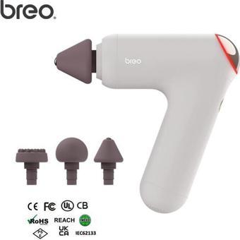 Breo Massage Gun M0220 - Isı Terapili, Fırçasız Motorlu ve Taşınabilir Derin Doku Masaj Tabancası