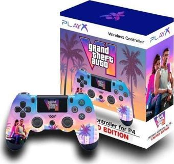 KONSOL PLUS PS4 DUALSHOCK 4 KABLOSUZ GTA 6 DESENLİ