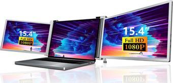 NPO NPM20 15.4" FHD 1080p IPS Type-C Taşınabilir Dizüstü 2'li Monitör Çoklayıcı Notebook Monitör