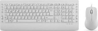 Everest KM-3850 Beyaz Q Multimedia Klavye + Mouse Set